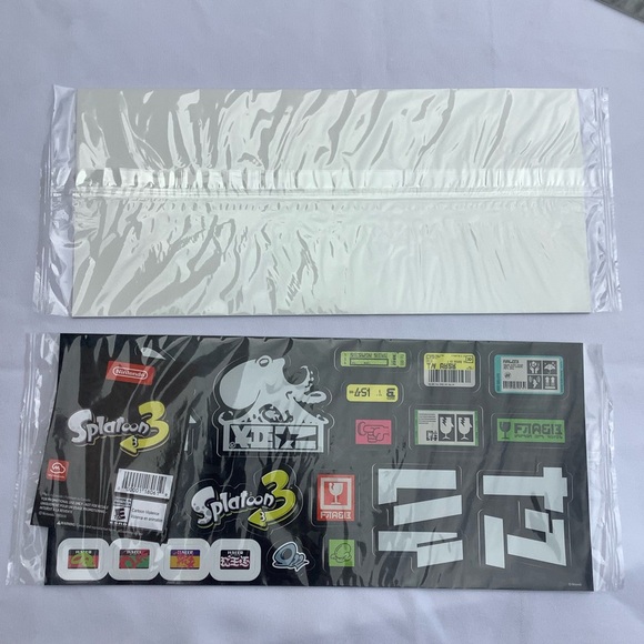 Nintendo Splatoon 3 Graffiti Stickers Count 3 Sheets Set - Picture 8 of 11
